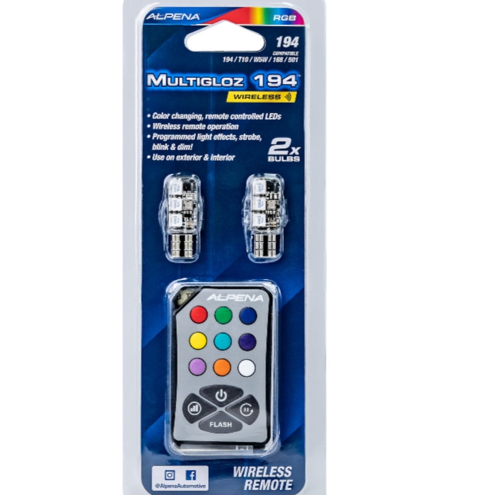 Marklyn Goup Inc MultiGloz 194 LED Performance Drop-In Replacement Bulbs W/ Wire